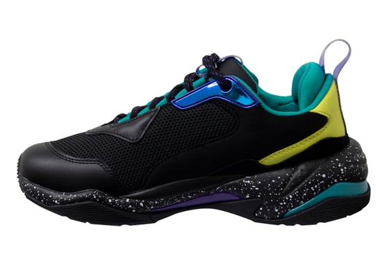 Puma Thunder Space Black Low Lace Up Mens Trainers 370768 04