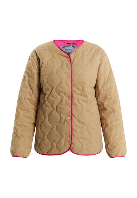 Dreimaster Steppjacke Damen Taupe - Image 1