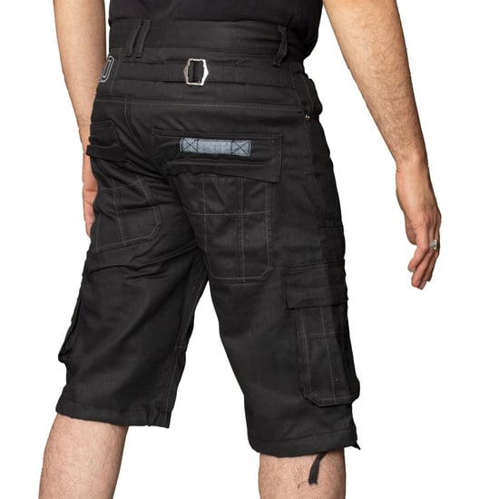 Enzo Herren Cargo Combat Denim Shorts - Image 5