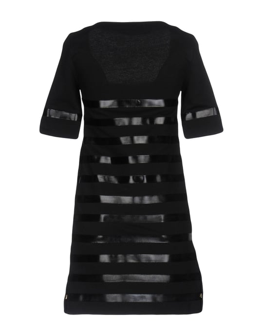 Elisabetta Franchi Jeans Black Cotton Dress