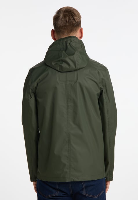 Mo Regenjacke mit Innenprint Herren Dunkeloliv - Image 3