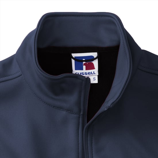 Russell Mens 3 Layer Soft Shell Gilet Jacke (French Navy) - Image 3