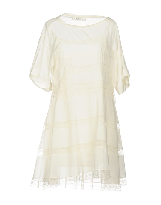 Philosophy Di Lorenzo Serafini Ivory Cotton Lace Dress