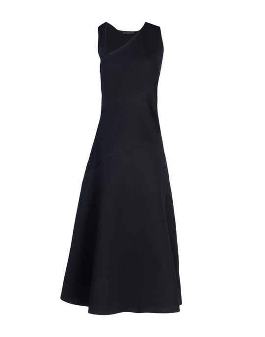 Donna Karan Black Modal Sleeveless Dress