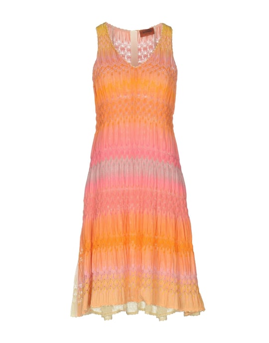 Missoni Orange Knit Sleeveless Dress