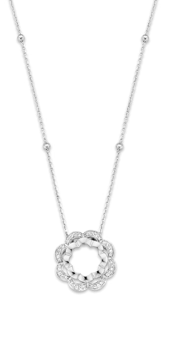 Orphelia 'Onyx' Damen 925 Sterling Silber Set: Kettenanhänger + Ohrringe - Silber SET-7127 - Image 2