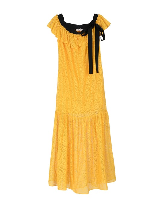 Jucca Ochre Cotton Lace Dress