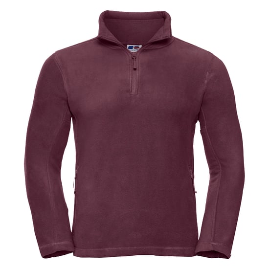 Russell Herren 1/4 Zip Outdoor Fleece Top (Burgund) - Image 1