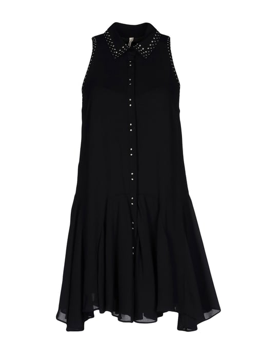 Pepe Jeans Black Crepe Shirt Dress