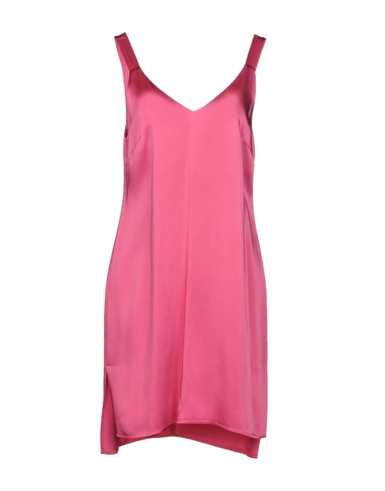Carla G. Fuchsia Satin Dress
