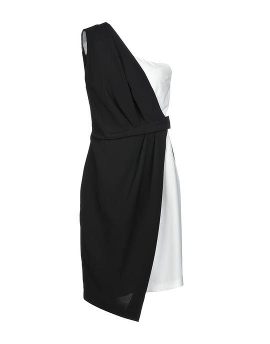 Kaos Monochrome One Shoulder Dress