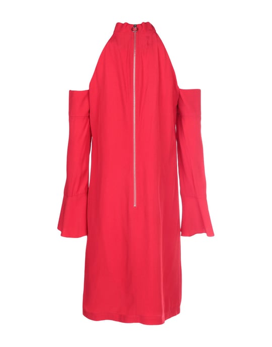 Pinko Red Cold Shoulder Dress
