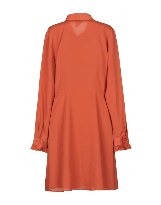 My Twin Twinset Salmon Pink Pussy Bow Collar Dress