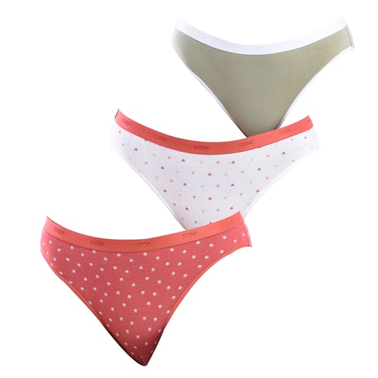 Pack-3 Panties Slips Coton Strech D4C17 woman