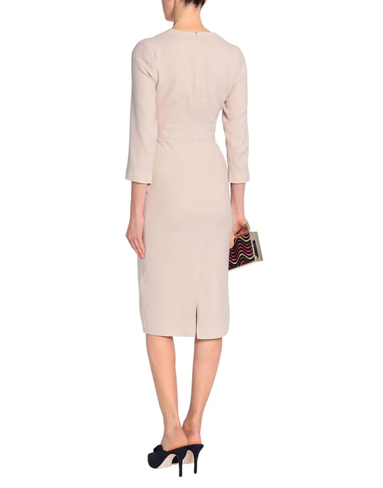 Goat Light Pink Wool Long Sleeve Dress