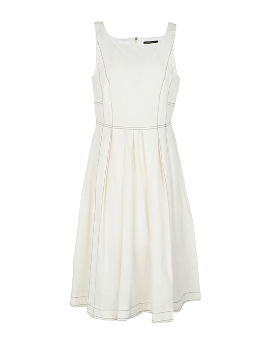 Tara Jarmon White Cotton Dress