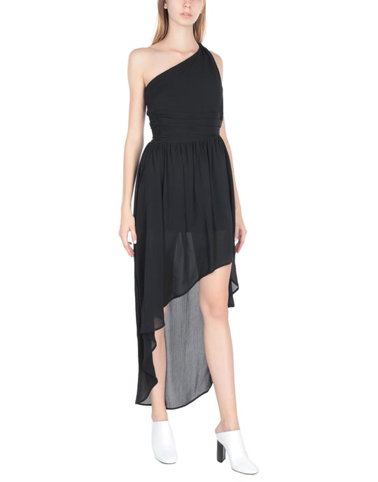 Koralline Black One Shoulder Dress