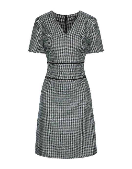 Raoul Green Wool Short Sleeve Dress