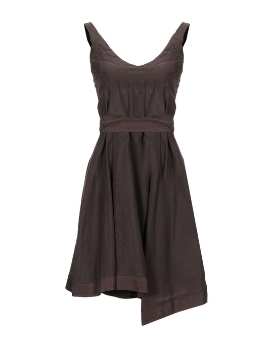 Daniele Alessandrini Dark Brown Sleeveless Dress