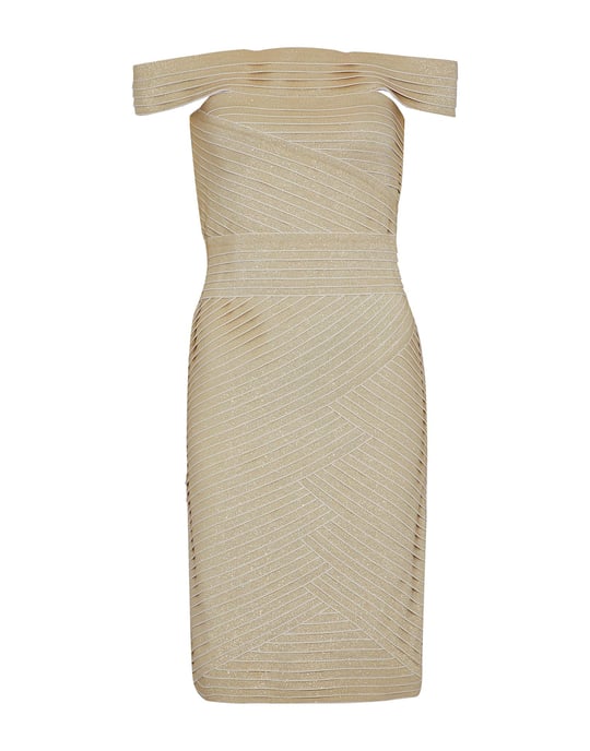 Pierre Balmain Gold Knit Dress