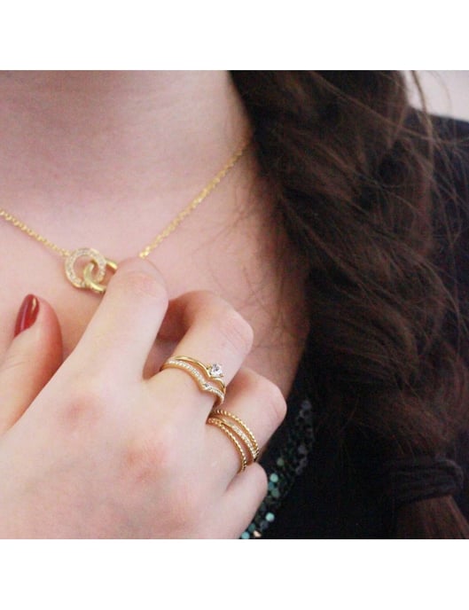 Zinnia Ring - Gold und Kristall - Image 2