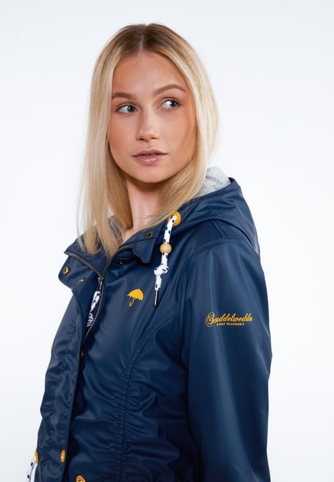 Schmuddelwedda Regenmantel Damen Marine - Image 3