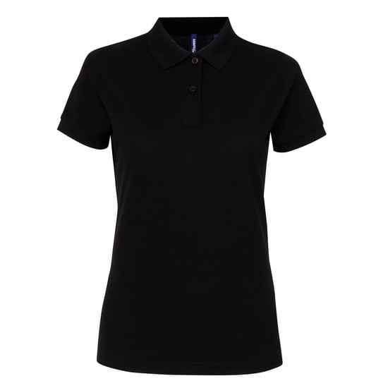 Asquith & Fox Damen/Damen Kurzarm-Poloshirt aus Performance-Mischung (Schwarz) - Image 1