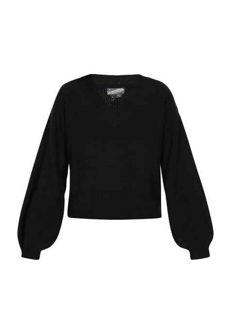 Dreimaster Pullover Damen Schwarz - Image 1