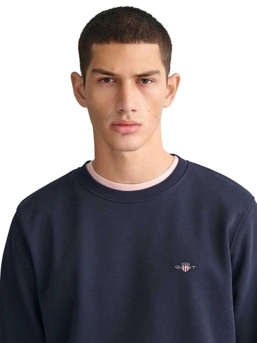 Gant | Mens Shield Rundhalsausschnitt Sweatshirt - Image 3