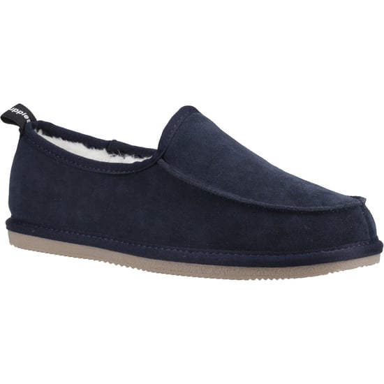 Hush Puppies Charles Wildleder Herren Navy Hausschuhe - Image 1