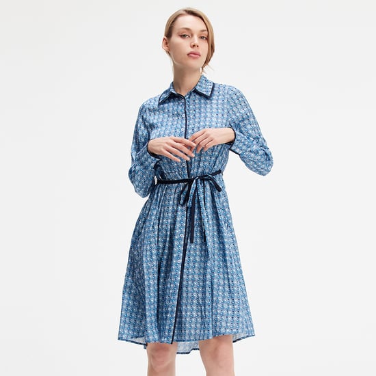 Hemdkleid mit geometrischem Print - Image 4