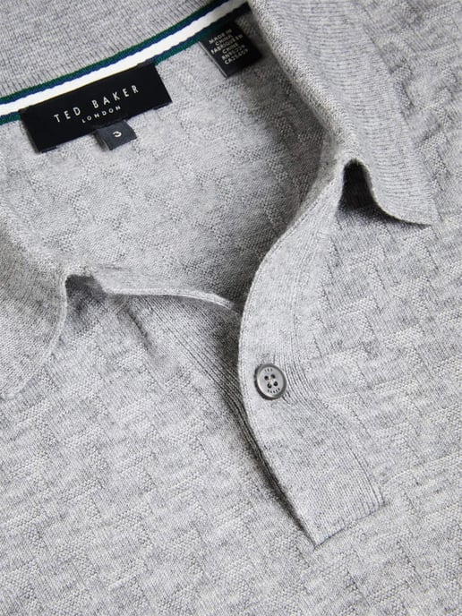 Ted Baker | Herren Langarm-Poloshirt aus Strick - Morar - Image 4