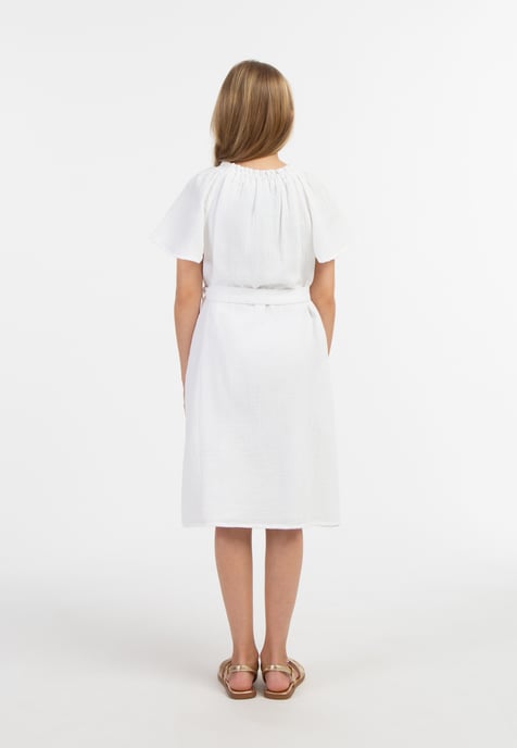 Dreimaster Kleid Mädchen weiss - Image 3