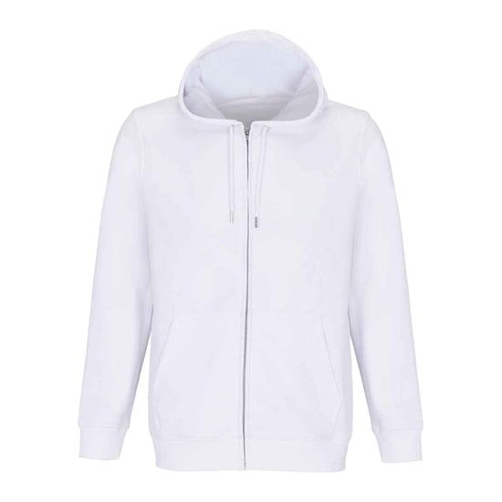 SOLS - "Calipso" Hoodie mit durchgehendem Reißverschluss für Herren/Damen Unisex (Weiß) - Image 1