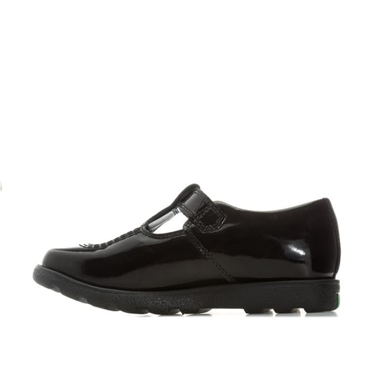 Kickers Kinder Fragma T-Bar Patent Schuhe für Mädchen in Schwarz - Image 5