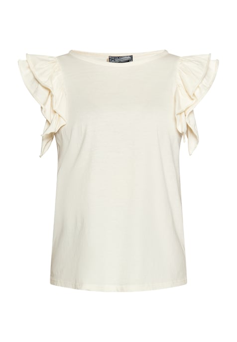 Dreimaster T-Shirt Damen Wollweiß - Image 1