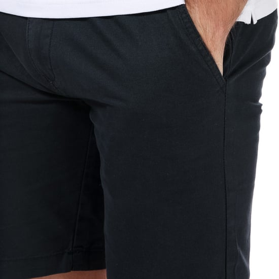 Men's Weekend Offender Dillenger Cotton Twill Chino Shorts in Navy