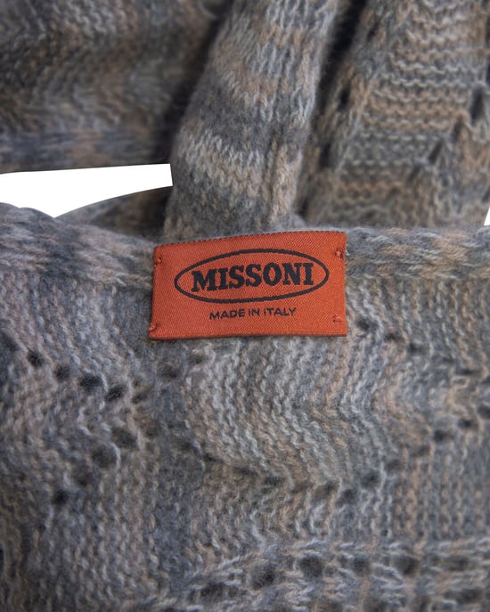 Missoni Strickschal aus grauem Kaschmir - Image 4