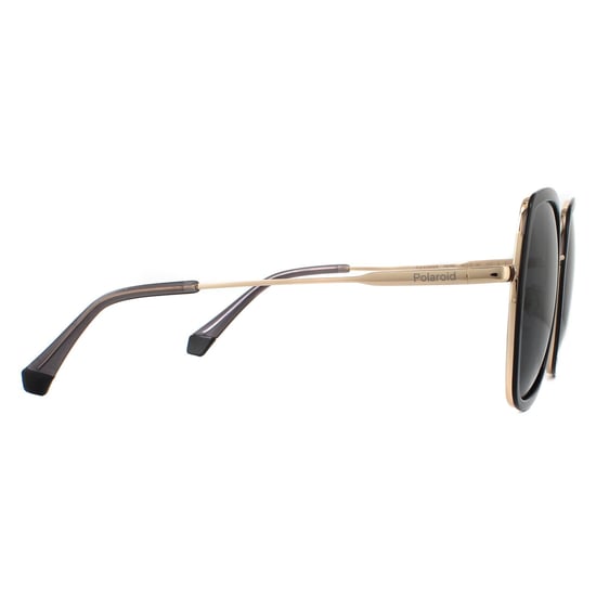 Polaroid Square Womens Grau Gold Grau Polarisierte Sonnenbrille - Image 4