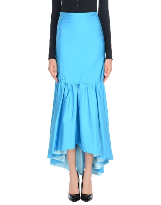 Pinko Woman Long skirts Turquoise Polyester