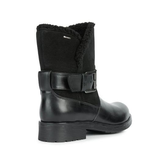 Geox D Rawelle B ABX A Rindsleder Damenstiefel In Schwarz - Image 2