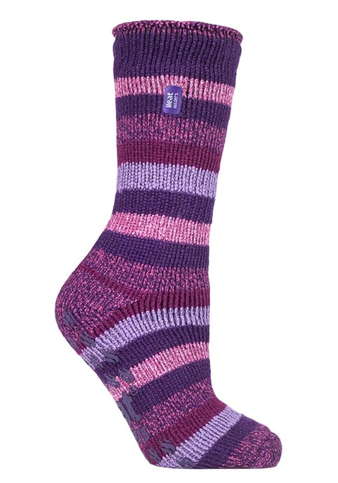 HEAT HOLDERS - Rutschfeste Damen-Thermo-Slipper-Socken mit Griffen - Image 1