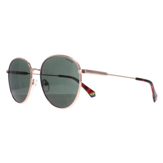 Polaroid Rund Unisex Gold Kupfer Grün Polarisiert PLD 6215/S/X - Image 2