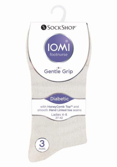 Damen 6er Pack nicht elastische Diabetikersocken mit handgekettelten Zehennähten - Image 2