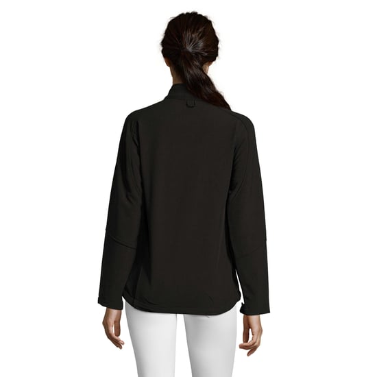 SOLS Womens/Ladies Roxy Soft Shell Jacket (atmungsaktiv, winddicht und wasserabweisend) (Schwarz) - Image 2
