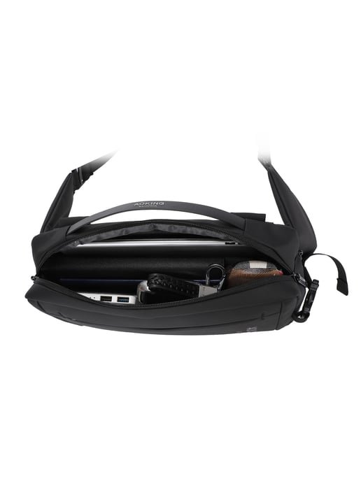Aoking Crossbody bag Unisex BLACK