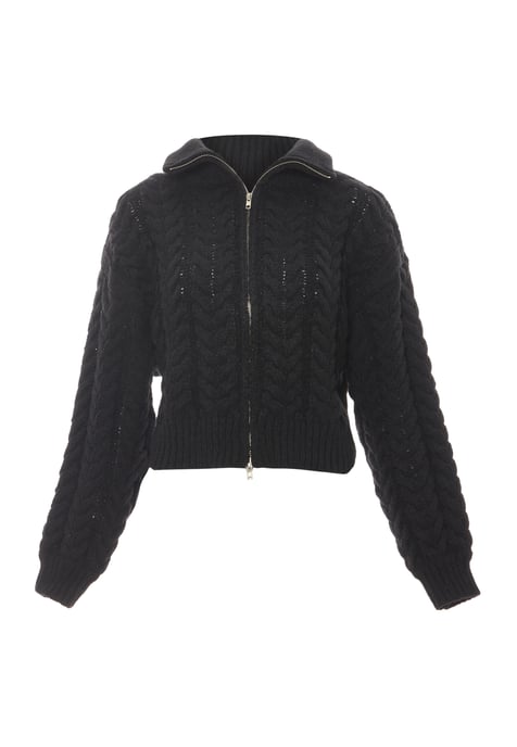 Mymo Strickjacke Damen schwarz - Image 1