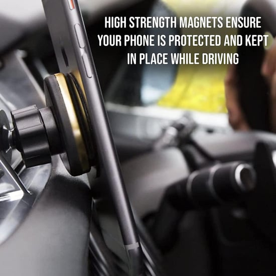 Aquarius Triangle Magnetic Car Holders Compatible with all smartphone Gold
