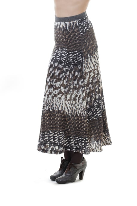 Animal Print Maxi Skirt