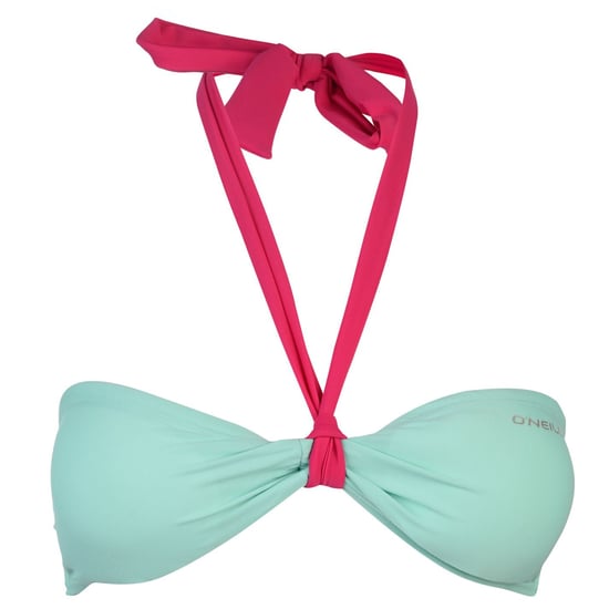 ONeill Womens MM Solid Bandeau Bikini Top Bra Swimwear Clip Back Fastening